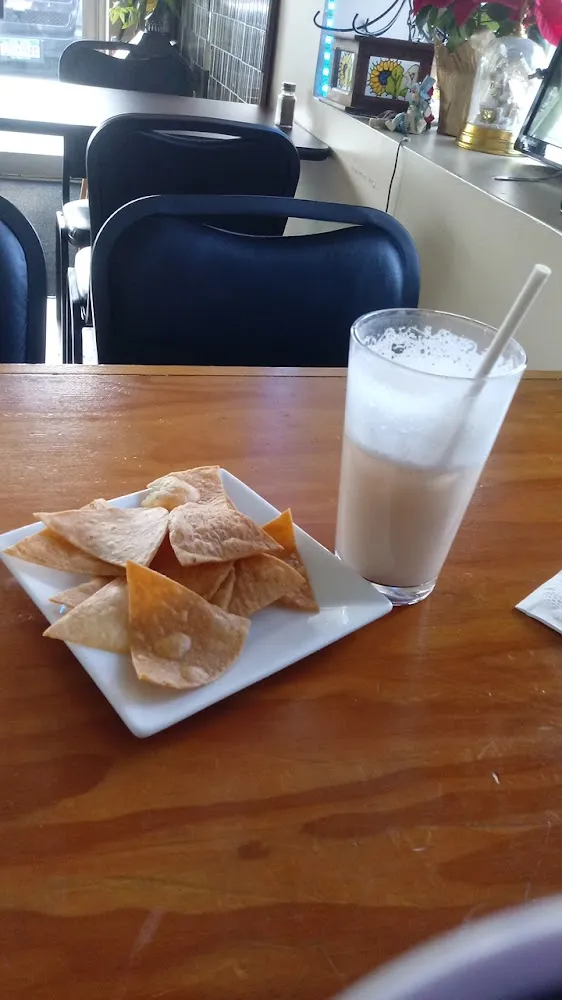 Orchata and Homemade Chips